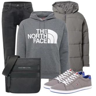 Outfit mit Schwarz Jeans levi's "Praktischer Look"