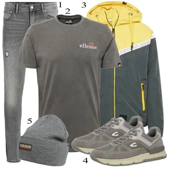 outfit mit Siva Casual Majica Ellesse "Priložnostna oblačila"