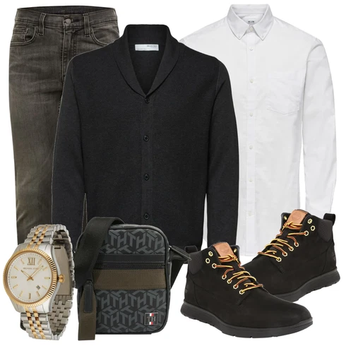 Grau Casual Hemd Only & Sons kombinieren