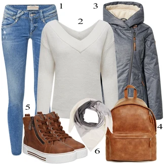 Normální Outfit s Zimní rukavice/Zimní čepice/Zimní punčochy/Zimní Kalhoty/Zimní bota/Zimní Kozačka/Zimní Bund/Zimní kotníková bota/Zimní Sukně/Podzimní bunda/Zimní tenisky/Zimní legína/Zimní Pletené Šaty/Zimní Šaty/Vlněný kabát Ragwear "Praktický vzhled"