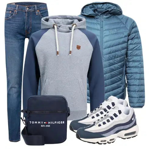 Blau/Türkis Hose levi's kombinieren
