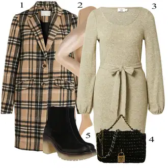 Outfit sa Crna Obuća FELMINI "Outfit za zimu"