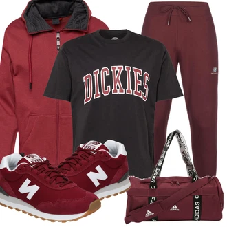 Outfit mit Lila Sneaker/Leder Sneaker New Balance "Sportliches Outfit"