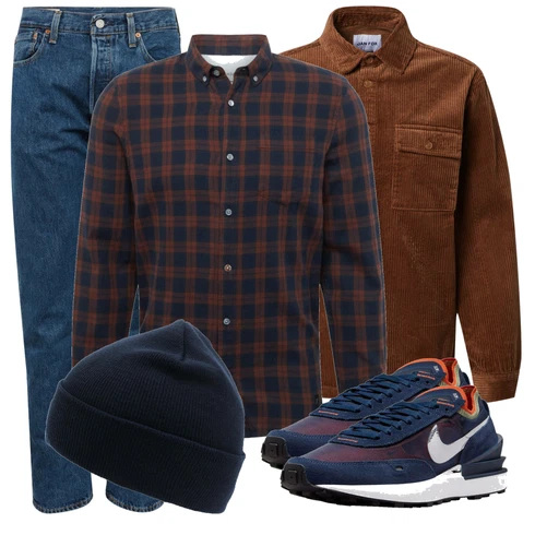Rot/Grau Sommerjacke DAN FOX APPAREL kombinieren
