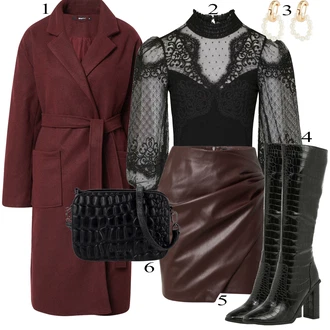 Zimske Outfiti mit Črna Krilo "1"