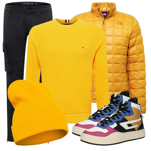 Gelb SportJacke/Winter Parka The North Face kombinieren