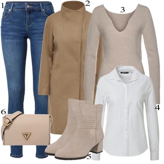 outfit mit Bež Škorenj MARCO TOZZI "1"