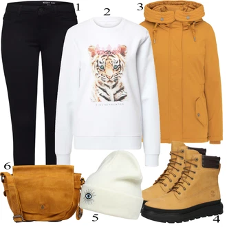 outfit mit Črna Škorenj Timberland "1"