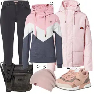 Outfit s Bota Teniska Guess "Ulice Styl Outfit"