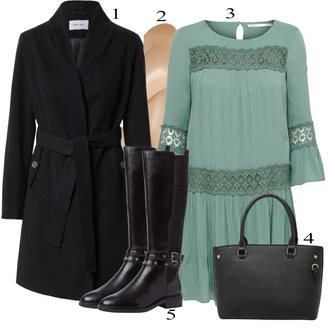 outfit mit Črna Škorenj Tamaris "1"