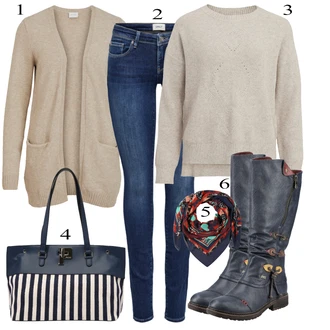 Ležérní outfity s Šedá Chelsea Boty/Zimní bota/Nízká bota na podpatku Rieker "Ulice Styl Outfit"