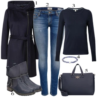 outfit mit Črna Škorenj Rieker "1"