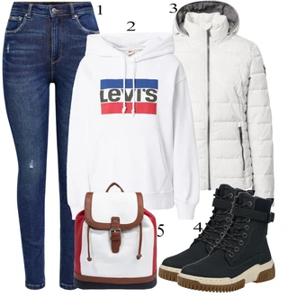 outfit mit Črna Škorenj Tom Tailor "1"