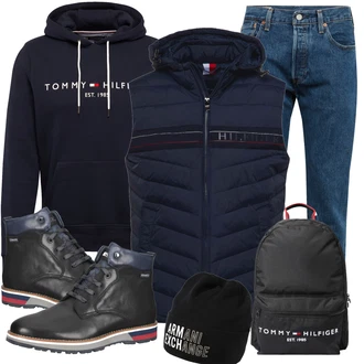 Outfit mit Schwarz Stiefel Pikolinos "Alltags Outfit"