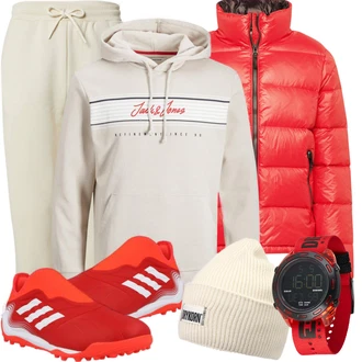 Outfit mit Weiß/Grau Hut Drykorn "Alltags Outfit"