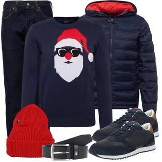 Outfit mit Schwarz Sneaker/Leder Sneaker Lloyd "Alltags Outfit"