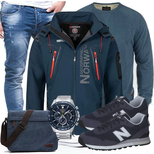 Türkis Winter Parka Leif Nelson kombinieren