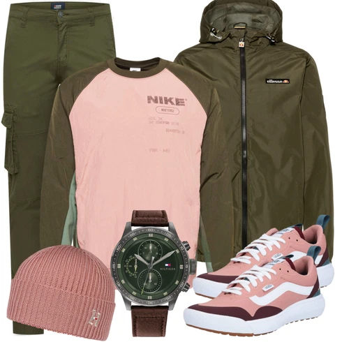 Rosa Hut Tommy Hilfiger kombinieren