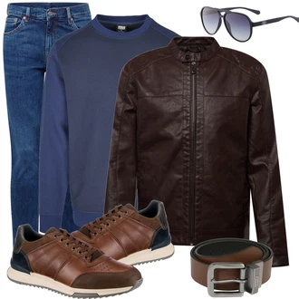 Outfit mit Blau Jeans weekday "Alltags Outfit"
