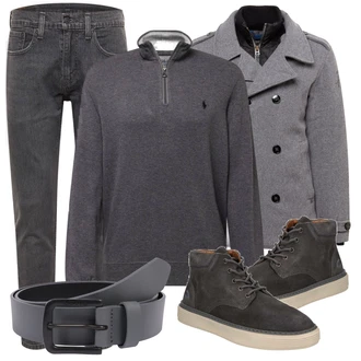 Outfit mit Schwarz Stiefel Camel Active "Alltagsoutfit"
