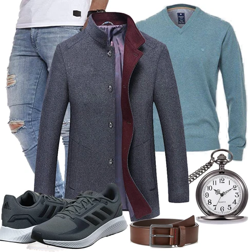 Winter Parka FTCayanz kombinieren mit Gürtel