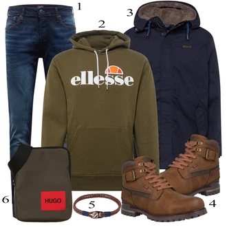 outfit mit Črna Zimska Jakna Ragwear "Priložnostna oblačila"