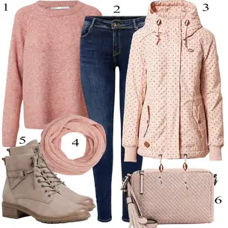 Outfit s Růžová/Fialová Sněhová Bund/Zimní Bund/Parka Přechodová Bund/Snowboardová Bund/Zimní Parka/Neobvyklá bunda/Outdoorové Bundy/Tradiční pletená bunda/Podzimní bunda/Bunda s Kapucí/Letní Bund/Jarní bunda Ragwear "Praktický vzhled"