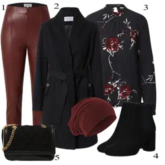 Outfit sa Crna Torba Za Preko Ramena forever new "Outfit za zimu"