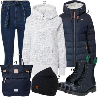 outfit mit Črna Zimska Jakna Ragwear "1"