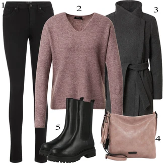 Outfit sa Crna Traper Jakna VERO MODA "Udoban zimski outfit"
