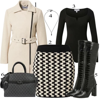 Zimske Outfiti mit Črna Krilo Edited "1"