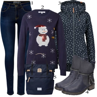outfit mit Črna Škorenj Rieker "1"