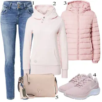 outfit mit Siva Čevlj Superga Nike "1"