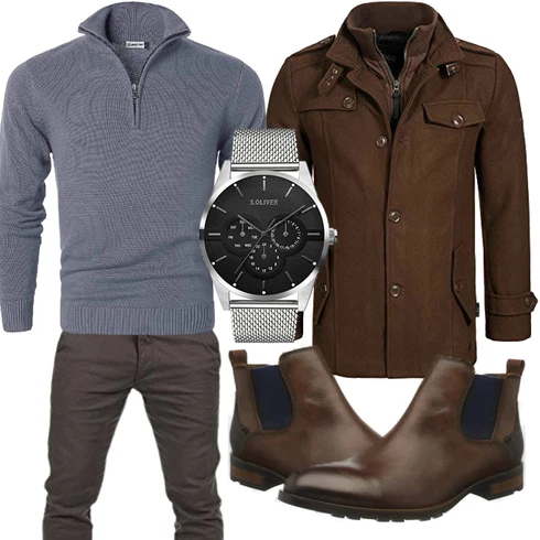 Blau Overall/Wintermantel/Winter Parka Indicode Jeans kombinieren
