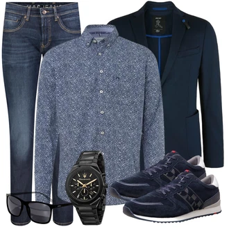 Business Outfits mit Schwarz Anzug S.Oliver "Buro Outfit"
