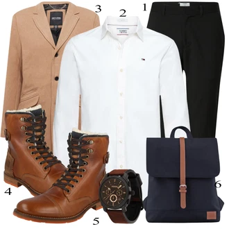 outfit mit Bela Poslovna Srajca Tommy Jeans "Praktičen videz"