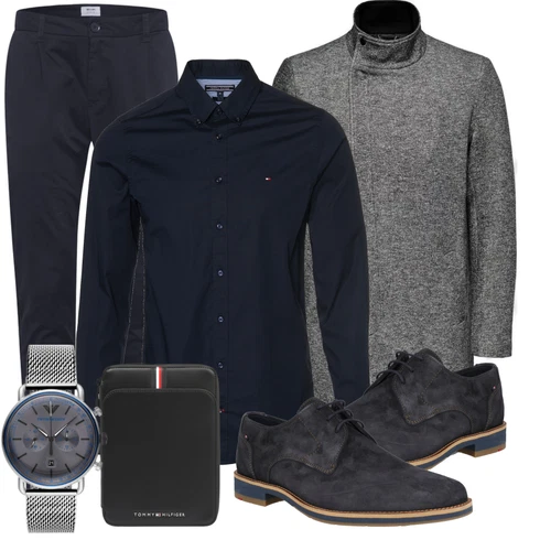Schwarz Casual Hemd Tommy Hilfiger kombinieren