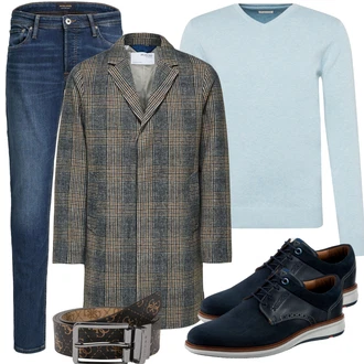 Outfit mit Grau Strickjacke Tom Tailor "Business Outfits"