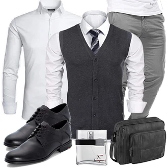Outfit mit Strickjacke/Pullunder "Casual Business Outfit"