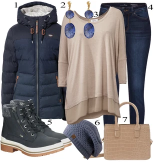 outfit mit Črna Zimska Jakna Ragwear "1"