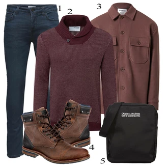 outfit mit Rdeča Superga Bullboxer "Priložnostna oblačila"