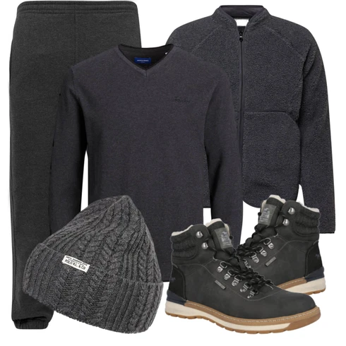 Schwarz Strickjacke Jack & Jones kombinieren