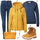 Outfity s žlutými nepromokavými bundami image
