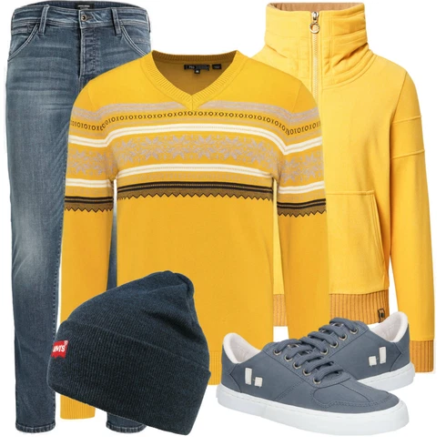 Orange Strickjacke kombinieren