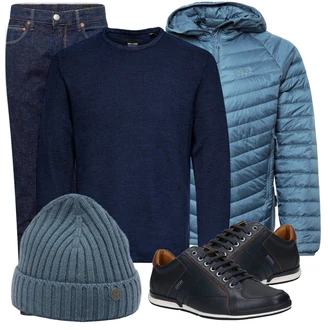Outfit mit Türkis Sportjacke Jack Wolfskin "Cooles Alltagsoutfit"