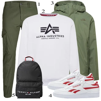 outfit mit Bela Superga Reebok Classic "Praktičen videz"
