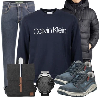 Outfit mit Grau Jeans MAC "Cooles Outfit"