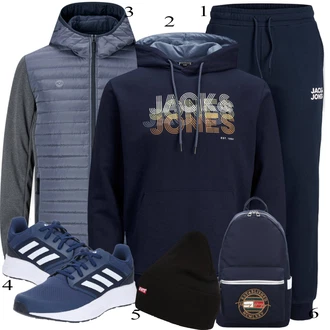 outfit mit Modra Superga Adidas Performance "Praktičen videz"