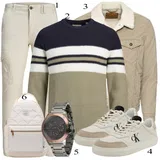 Bež Denim Jakne outfiti za dame image