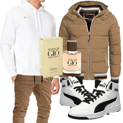 Braun Accessoire/Winter Parka/Regenjacke Indicode Jeans kombinieren